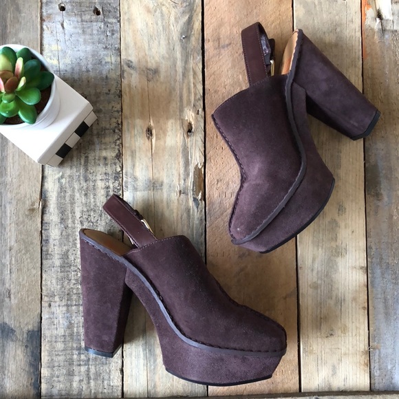 Michael Kors Shoes - Michael Kors Quincy Brown Suede Slingback Mules